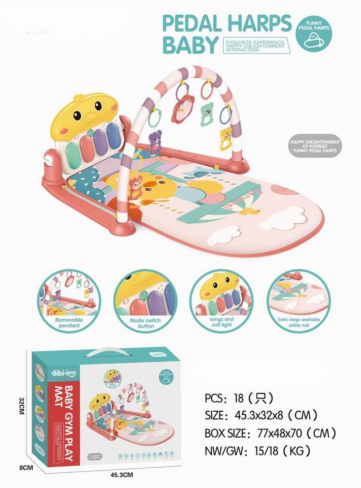 Мягкий игровой коврик для малышей (свет, звук)
