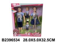 Набор "Счастливая Семья", 4 куклы в наборе