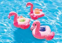 Надувной плавающий держатель для напитков "Фламинго"
