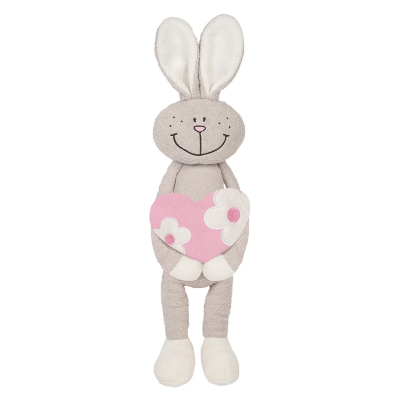 Мягкая Игрушка Maxitoys Luxury Slim, Зайка с Сердцем, 33 см