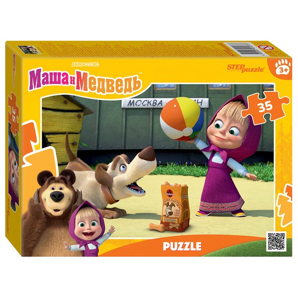 Мозаика "puzzle" 35 "Маша и Медведь. Лесные истории"