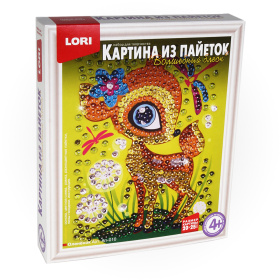 Картина из пайеток "Оленёнок"