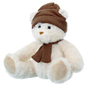 Мягкая Игрушка RELANA, Мишка в шапочке и шарфике, 20 см