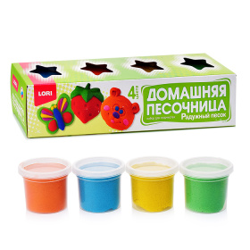 Радужный песок 4 цвета в наборе