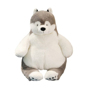 Мягкая Игрушка MAXITOYS, Собака Толстяк Хаски, 70 см