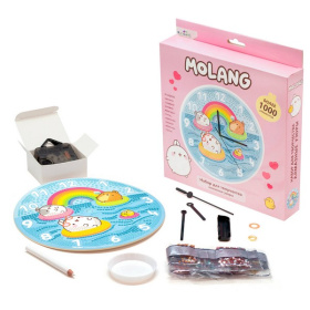 Часы. Molang. Алмазные узоры. Летний отдых в/к