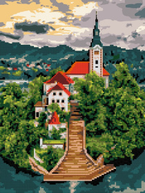 Картина из пайеток 20*20 см "Лошадь"