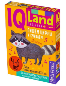 IQ Многоразовые карточки с маркером.4+ Пишем цифры и считаем