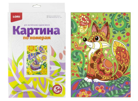 Картина по номерам для малышей "Лисичка"