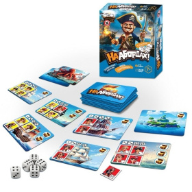 Игра карточная пиратская с кубиками "На абордаж!"