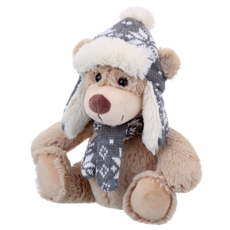 Мягкая Игрушка RELANA, Мишка в шапочке и шарфике, 20 см