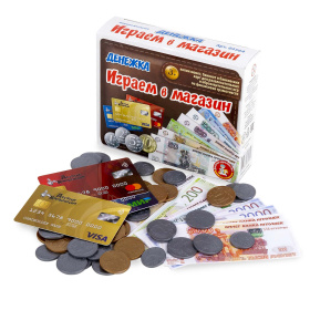 Игра настольная "Играем в магазин. Денежка"