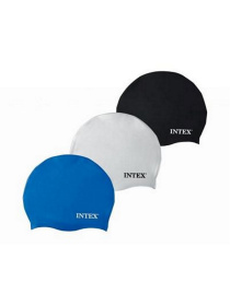 Шапочка для плавания в наборе (черная, серая,синяя)  "Intex"