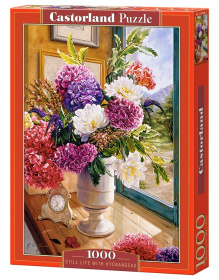 Puzzle-1000 "Натюрморт с гортензиями"