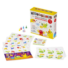 Kids Games. Набор игр. Монстротека, бродилка, домино, мемо