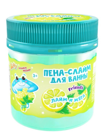 Пена-слайм для ванны детская 150 мл, ЛАЙМ И МЯТА (Друзья Баффи)