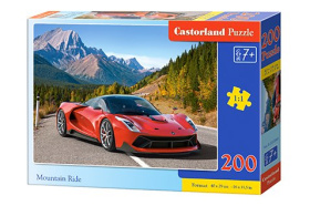 Puzzle-200 "Спорткар в горах"
