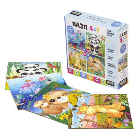 Baby Games. Пазл 4в1 (9-16-25-36). Мама и малыш.