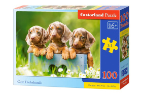 Puzzle-100 "Милые таксы"