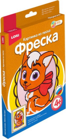 Фреска.Картина из песка "Кошечка"