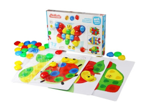 Мозаика для самых маленьких Baby Toys  "Бабочка" d40/4 цв/ 27 эл