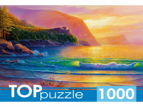 TOPpuzzle. ПАЗЛЫ 1000 элементов. Закат на море