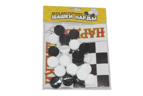 Игра настольная "Шашки-нарды"(с полем)