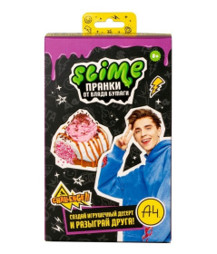 Игрушка для детей модели Slime Лаборатория Пранк Влад А4, "Десерт пирожное"