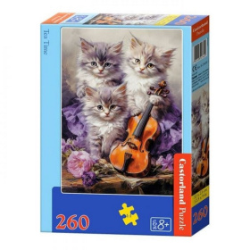Puzzle-260 "Время чаепития" Котята,