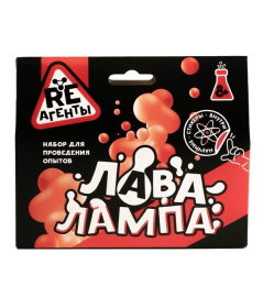 Научно-познавательный набор "Лава-лампа", красный