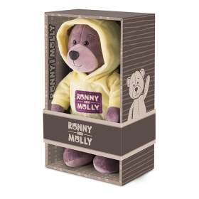 Мягкая Игрушка Ronny&Molly, Мишка Ронни в Толстовке с Логотипом, 21 см