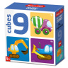 Кубики пластмассовые "На стройке" 9 шт Baby Toys, в/к