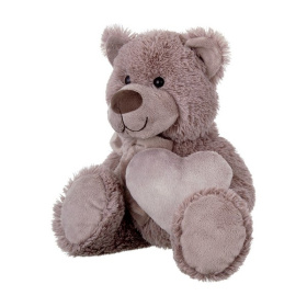 Мягкая Игрушка RELANA, Мишка с бантом и сердцем, 18 см