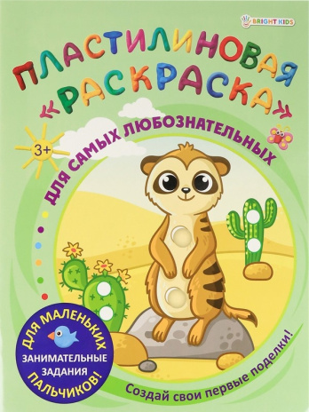 Пластилиновая раскраска "Для самых любознательных"  6л,