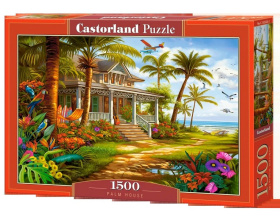 Puzzle-1500 "Дом под пальмами"