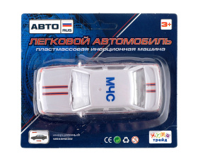 Машинка инерц. "МЧС"АВТОRus" размер машинки: 10,8*4,6*3 см. на блист. 14*12*5 см.