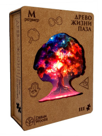 Пазл деревянный фигурный "Древо жизни" M