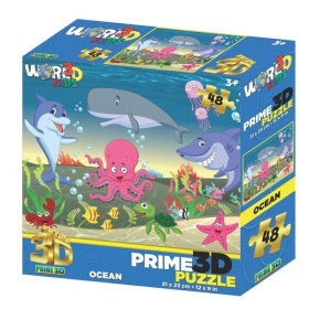 3D Puzzle-48 «Жизнь океана», 3+, в коробке