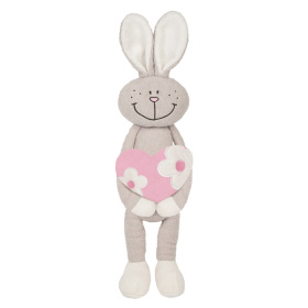 Мягкая Игрушка Maxitoys Luxury Slim, Зайка с Сердцем, 33 см