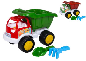 Игрушка Автомобиль Самосвал Dumper truck 2000 + н-р песочн. (в ассорт.) в сетке