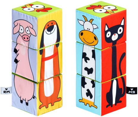 "Мяшечки" игрушка кубики "Домашние животные"