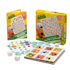 Игра настольная "МиМиМишки" "Мишки в окошках", в/к