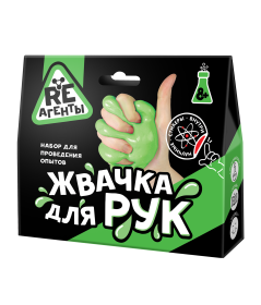 Научно-познавательный набор "Жвачка для рук", зеленый