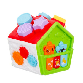Игровой центр Elefantino "Музыкальный домик", забавные звуки, голоса животных, колыбельные, сортер Игровой центр Elefantino "Музыкальный домик", забавные звуки, голоса животных, колыбельные, сортер