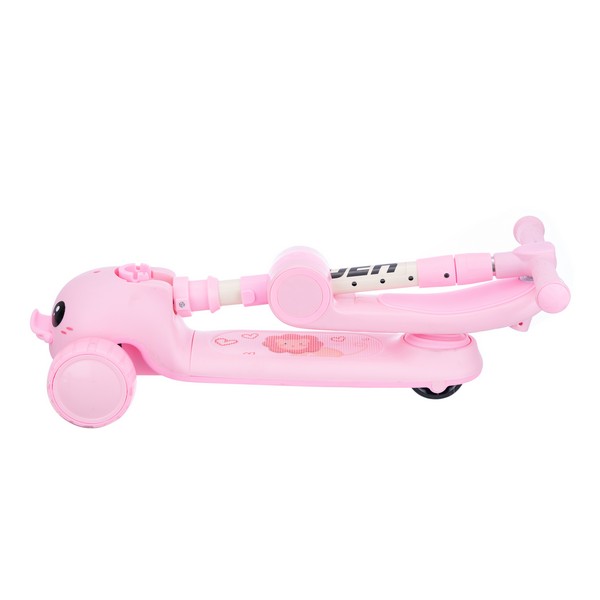 Самокат трехколесный Slider, колеса светящиеся, руль складной