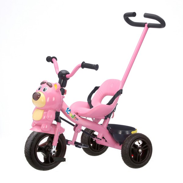 Велосипед 3-х колесный с ручкой управления, надувные колеса 8 и 10 дюймов