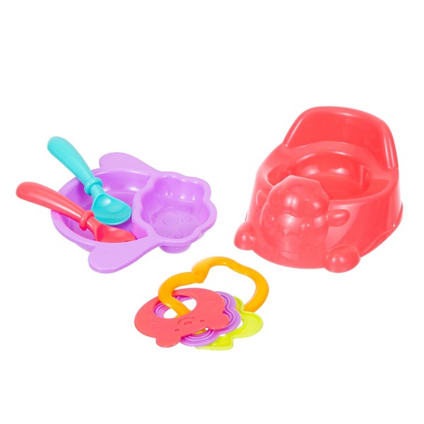 Набор Girl's Club "Маленькая мама", в комплекте: пупс 22 см, аксессуары