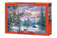 Puzzle-1000 "Зимой в горах"