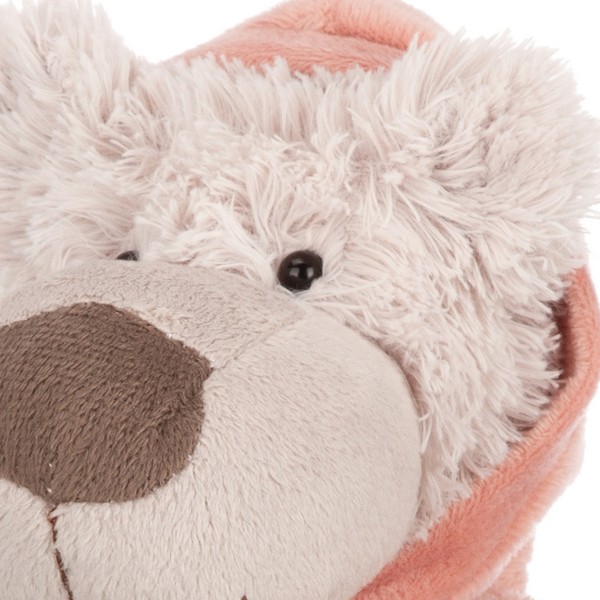 Мишка бежевый в свитере, 19 см