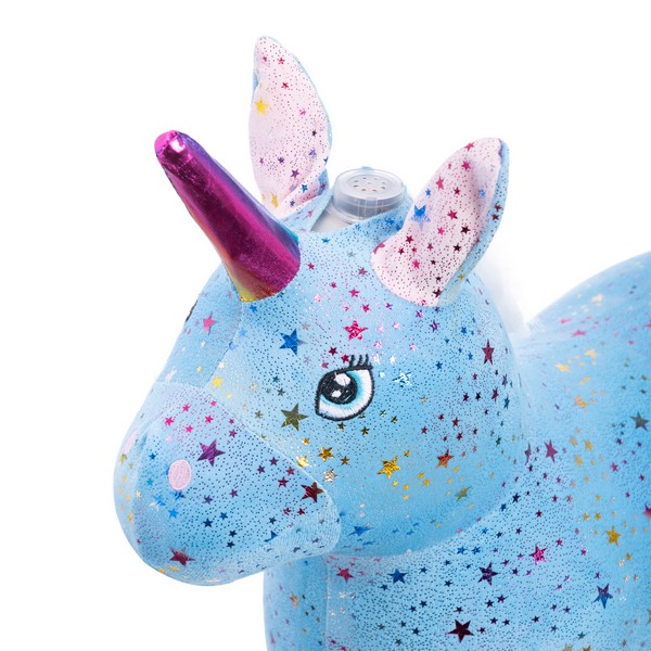 Животное-прыгун единорожка в тканевой накидке, звуковые эффекты, 4 цвета